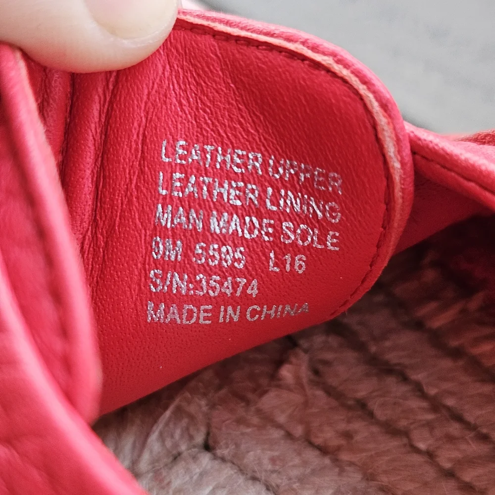 New Tory Burch red leather loafers - Picture 3 of 8